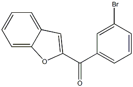 2-[(3-bromophenyl)carbonyl]-1-benzofuran 结构式