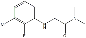 2-[(3-chloro-2-fluorophenyl)amino]-N,N-dimethylacetamide 结构式