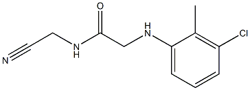 2-[(3-chloro-2-methylphenyl)amino]-N-(cyanomethyl)acetamide 结构式