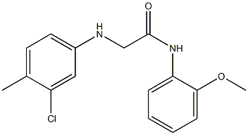2-[(3-chloro-4-methylphenyl)amino]-N-(2-methoxyphenyl)acetamide 结构式