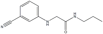 2-[(3-cyanophenyl)amino]-N-propylacetamide 结构式
