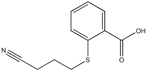 2-[(3-cyanopropyl)sulfanyl]benzoic acid 结构式