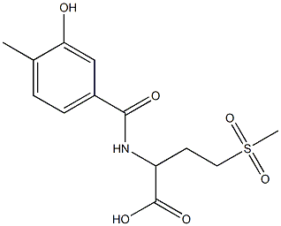 2-[(3-hydroxy-4-methylphenyl)formamido]-4-methanesulfonylbutanoic acid 结构式