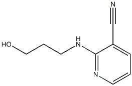 2-[(3-hydroxypropyl)amino]pyridine-3-carbonitrile 结构式