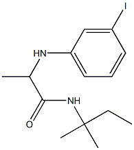 2-[(3-iodophenyl)amino]-N-(2-methylbutan-2-yl)propanamide 结构式