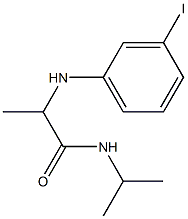 2-[(3-iodophenyl)amino]-N-(propan-2-yl)propanamide 结构式