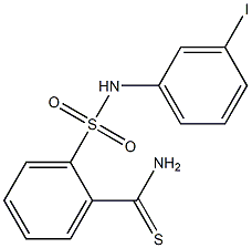 2-[(3-iodophenyl)sulfamoyl]benzene-1-carbothioamide 结构式