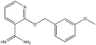 2-[(3-methoxybenzyl)oxy]pyridine-3-carboximidamide 结构式