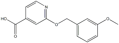 2-[(3-methoxyphenyl)methoxy]pyridine-4-carboxylic acid 结构式