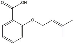 2-[(3-methylbut-2-enyl)oxy]benzoic acid 结构式