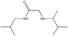 2-[(3-methylbutan-2-yl)amino]-N-(2-methylpropyl)acetamide 结构式