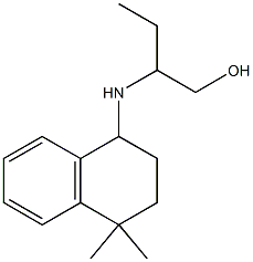 2-[(4,4-dimethyl-1,2,3,4-tetrahydronaphthalen-1-yl)amino]butan-1-ol 结构式