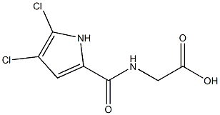 2-[(4,5-dichloro-1H-pyrrol-2-yl)formamido]acetic acid 结构式
