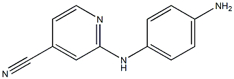 2-[(4-aminophenyl)amino]isonicotinonitrile 结构式