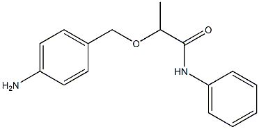 2-[(4-aminophenyl)methoxy]-N-phenylpropanamide 结构式