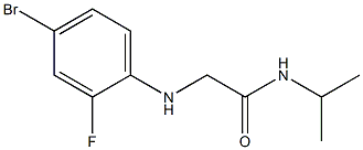 2-[(4-bromo-2-fluorophenyl)amino]-N-(propan-2-yl)acetamide 结构式