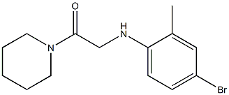 2-[(4-bromo-2-methylphenyl)amino]-1-(piperidin-1-yl)ethan-1-one 结构式