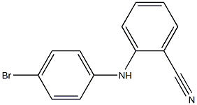 2-[(4-bromophenyl)amino]benzonitrile 结构式