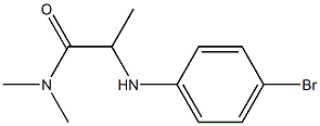 2-[(4-bromophenyl)amino]-N,N-dimethylpropanamide 结构式