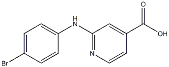 2-[(4-bromophenyl)amino]pyridine-4-carboxylic acid 结构式