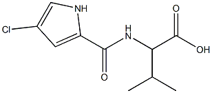 2-[(4-chloro-1H-pyrrol-2-yl)formamido]-3-methylbutanoic acid 结构式