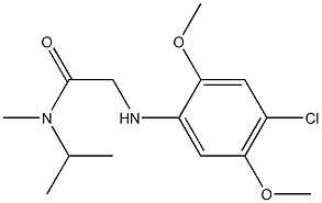 2-[(4-chloro-2,5-dimethoxyphenyl)amino]-N-methyl-N-(propan-2-yl)acetamide 结构式