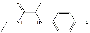 2-[(4-chlorophenyl)amino]-N-ethylpropanamide 结构式