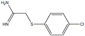 2-[(4-chlorophenyl)sulfanyl]ethanimidamide 结构式