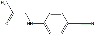 2-[(4-cyanophenyl)amino]acetamide 结构式