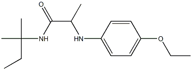 2-[(4-ethoxyphenyl)amino]-N-(2-methylbutan-2-yl)propanamide 结构式