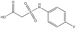 2-[(4-fluorophenyl)sulfamoyl]acetic acid 结构式