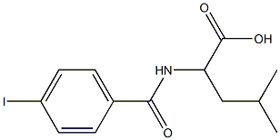 2-[(4-iodophenyl)formamido]-4-methylpentanoic acid 结构式