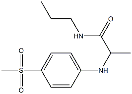2-[(4-methanesulfonylphenyl)amino]-N-propylpropanamide 结构式