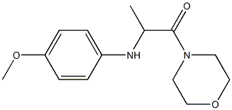 2-[(4-methoxyphenyl)amino]-1-(morpholin-4-yl)propan-1-one 结构式