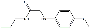 2-[(4-methoxyphenyl)amino]-N-propylacetamide 结构式