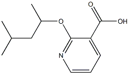 2-[(4-methylpentan-2-yl)oxy]pyridine-3-carboxylic acid 结构式