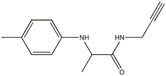 2-[(4-methylphenyl)amino]-N-(prop-2-yn-1-yl)propanamide 结构式