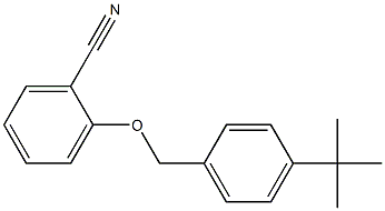 2-[(4-tert-butylphenyl)methoxy]benzonitrile 结构式