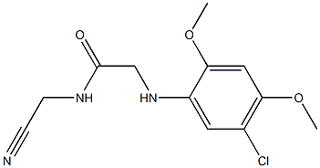 2-[(5-chloro-2,4-dimethoxyphenyl)amino]-N-(cyanomethyl)acetamide 结构式