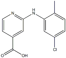 2-[(5-chloro-2-methylphenyl)amino]pyridine-4-carboxylic acid 结构式