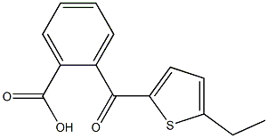 2-[(5-ethylthiophen-2-yl)carbonyl]benzoic acid 结构式