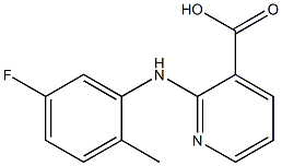 2-[(5-fluoro-2-methylphenyl)amino]pyridine-3-carboxylic acid 结构式