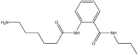 2-[(6-aminohexanoyl)amino]-N-propylbenzamide 结构式