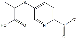 2-[(6-nitropyridin-3-yl)sulfanyl]propanoic acid 结构式