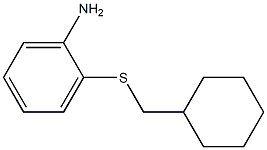 2-[(cyclohexylmethyl)sulfanyl]aniline 结构式