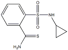 2-[(cyclopropylamino)sulfonyl]benzenecarbothioamide 结构式