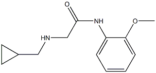 2-[(cyclopropylmethyl)amino]-N-(2-methoxyphenyl)acetamide 结构式