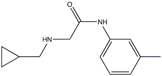 2-[(cyclopropylmethyl)amino]-N-(3-methylphenyl)acetamide 结构式