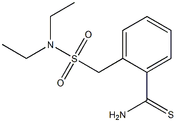 2-[(diethylsulfamoyl)methyl]benzene-1-carbothioamide 结构式