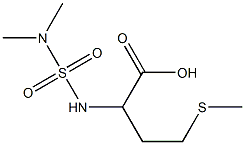 2-[(dimethylsulfamoyl)amino]-4-(methylsulfanyl)butanoic acid 结构式